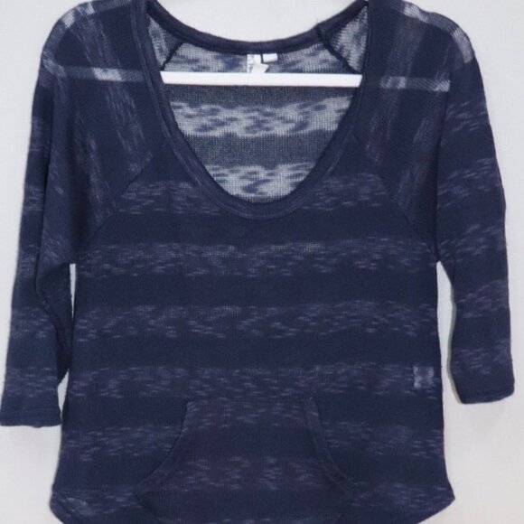 Hang Ten See through top with kangaroo pockets Size XS in navy - Picture 1 of 4